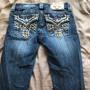 Girls miss me boot cut jeans